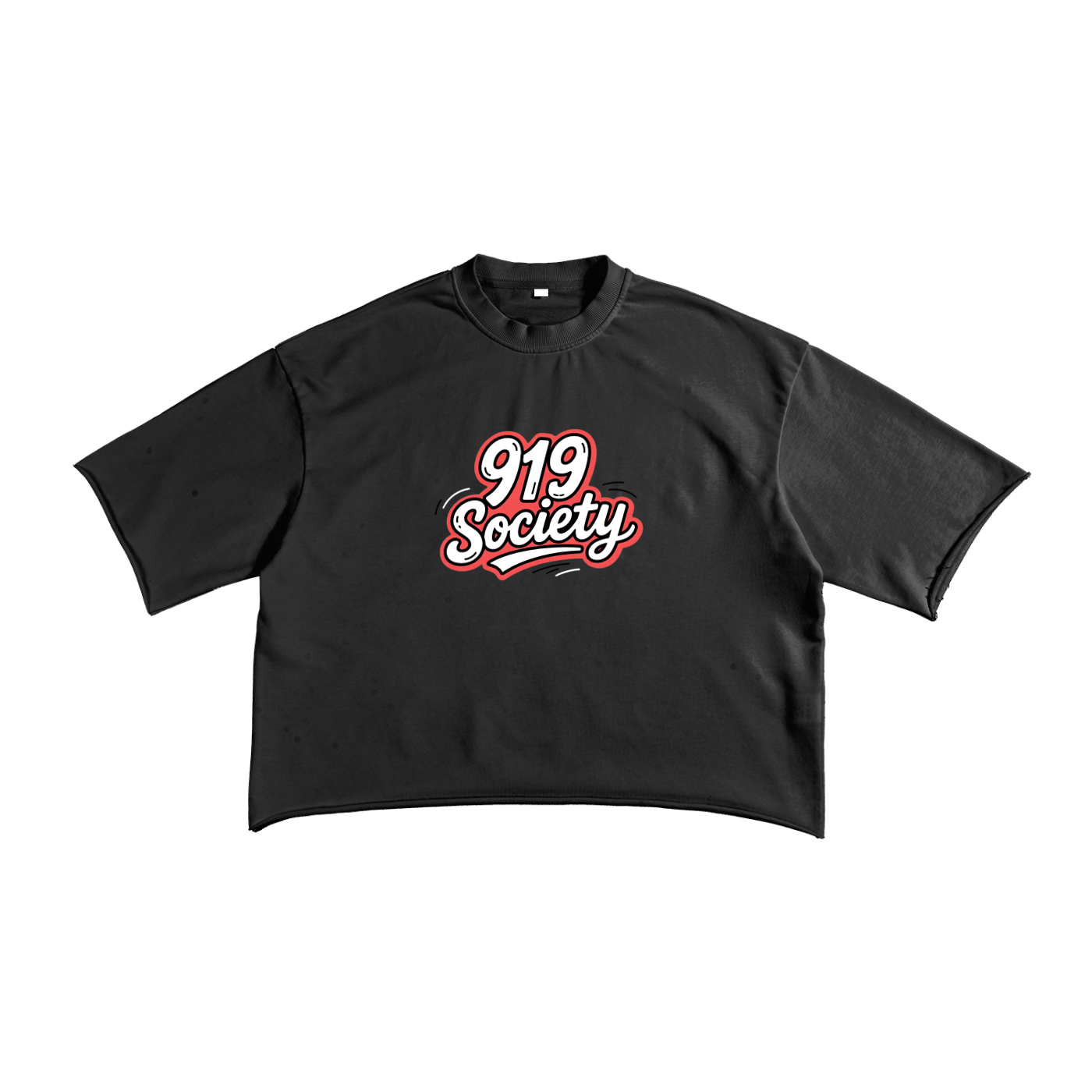 French Terry Raw Edge T-Shirt